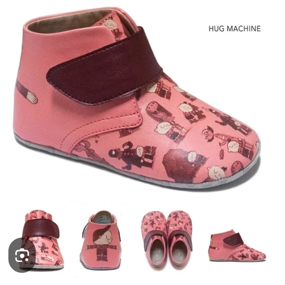 Artwalks Pink and Red Baby Walker Shoes - Picture 1 of 7